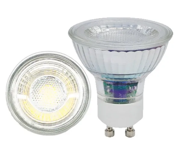 LED GU10 Spotlight Light Bulbs 50 Watt Equivalent 5W/7W Dimmable Full Glass Cover Reflector 5000K/6000k Daylight