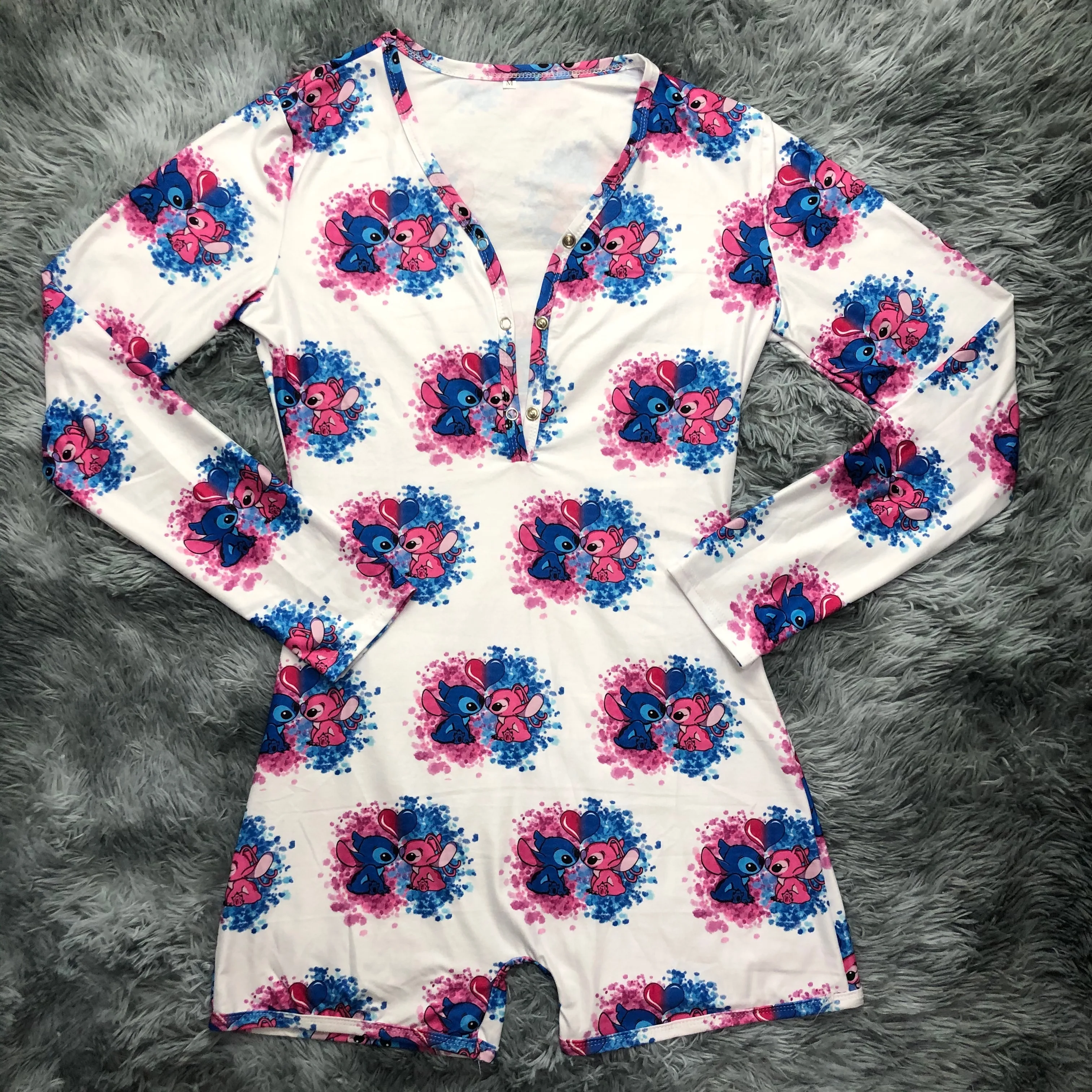 

Custom cartoons Design Night Wear Sleepwear Pajamas Onesie For Sexy Women