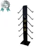 Hot wheels standing metal racks hangers window black and chrome display
