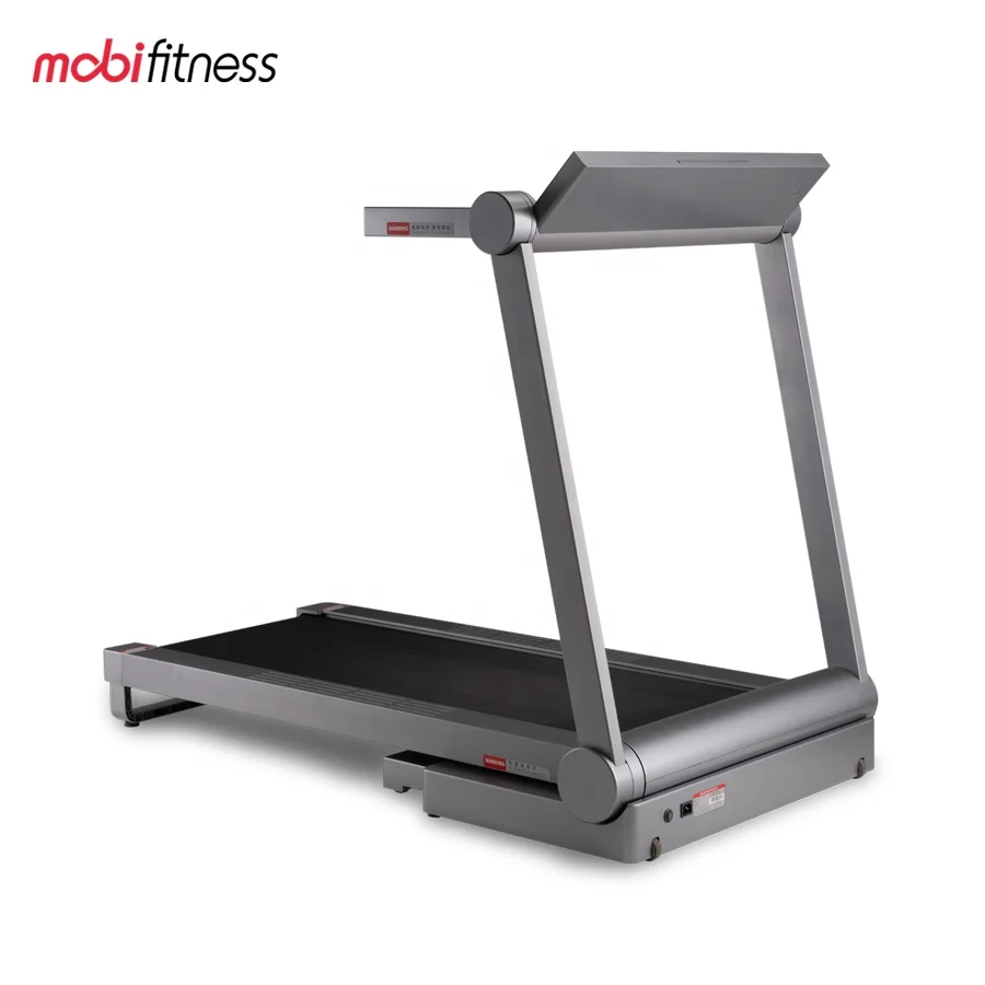 

Mobifitness Smart Folding Treadmill Running Machine For Home Use, Grey