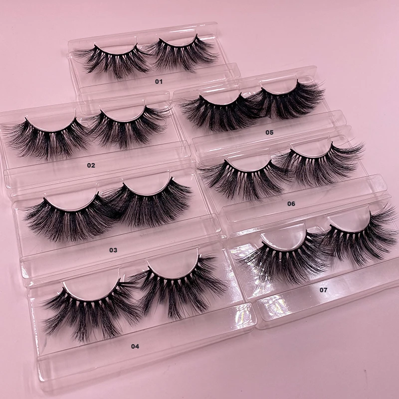 

Cheap manufacture 25mm eyelashes mink private label custom eyelash vendor pink lashes box packaging, Natural black