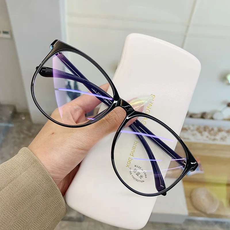 

Custom Logo Anti Blue Light Blocking Glasses Quality Metal Hinge Optical Spectacle Eyeglasses Frames Women