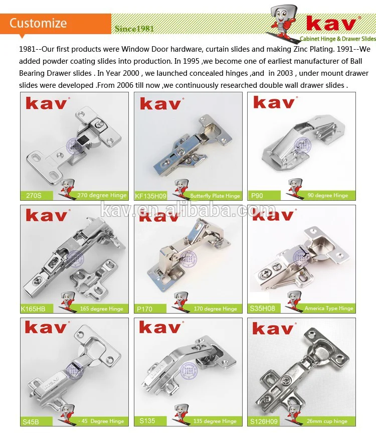 kav Soft Close Drawer Slide High Quality Drawer Telescopic Runners (Y03 )