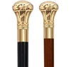 Brass KNOB Handle Folding Elderly Wooden Walking Stick Cane | Folding Wooden Walking Stick Cane for old