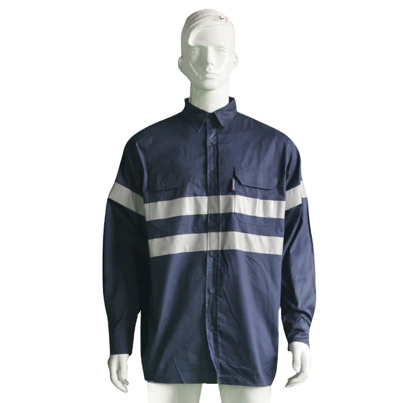 

High Visibility Custom Polyester Uniform Safety Two Color Long Sleeve T-shirt