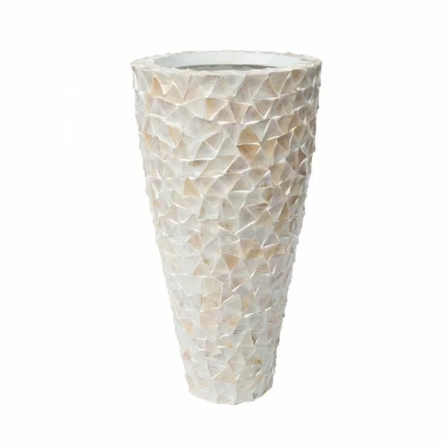 
Home decor mother of pearl tall plant vase for wedding decoration wholesale 