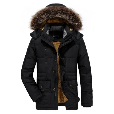 Mens Winter long Jacket Warm Wind-breaker Jacket quilted padded puffer Waterproof surface so light Down Jacket Cotton Coat