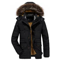 

Mens Winter long Jacket Warm Wind-breaker Jacket quilted padded puffer Waterproof surface so light Down Jacket Cotton Coat