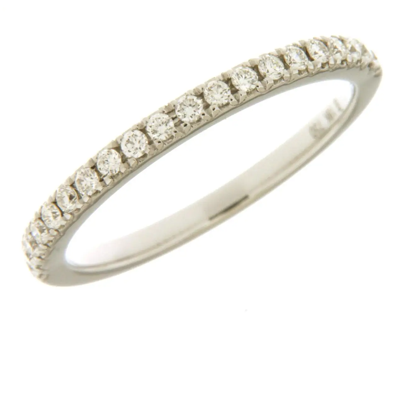 

Fancy ladies fine jewelry simply design promotion price 18k White Gold Ring