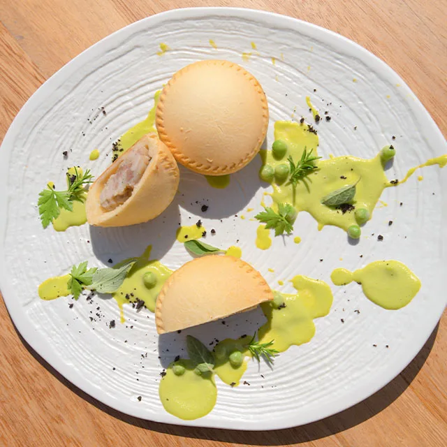 new product panadas with pork - frozen fully baked pork pies