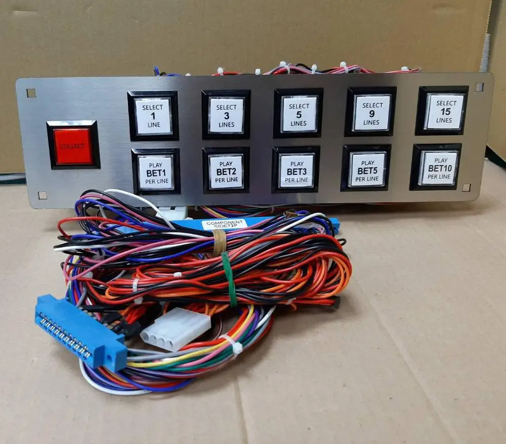 

METAL BUTTON PANEL WITH CABLE FOR WMS550 GAME BOARD