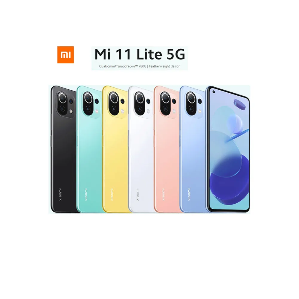 

Xiaomi Mi 11 Lite 5G Global 6.55 inch AMOLED Screen Smartphone Snap dragon 780G 8GB + 128GB Mi 11 Lite