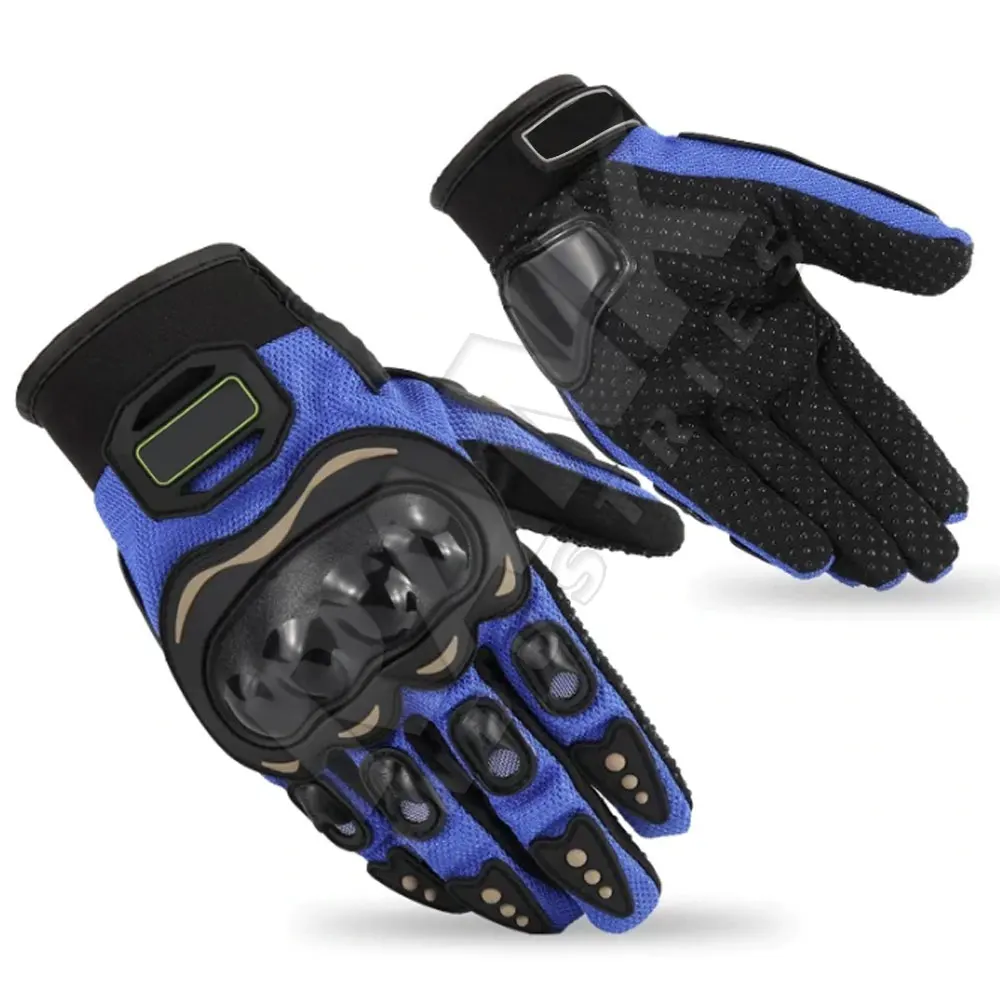Guante de Seguridad para Motocicleta de Cuero Duro el/ástico para Hombre