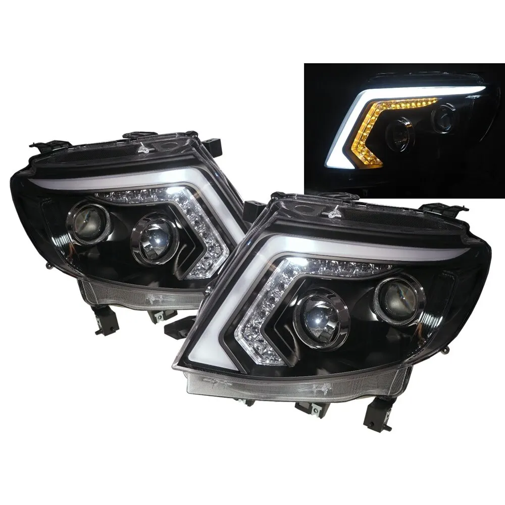 

Ranger T6 2012-2015 Pickup 2D LED Bar Projector Headlight Black for FORD LHD