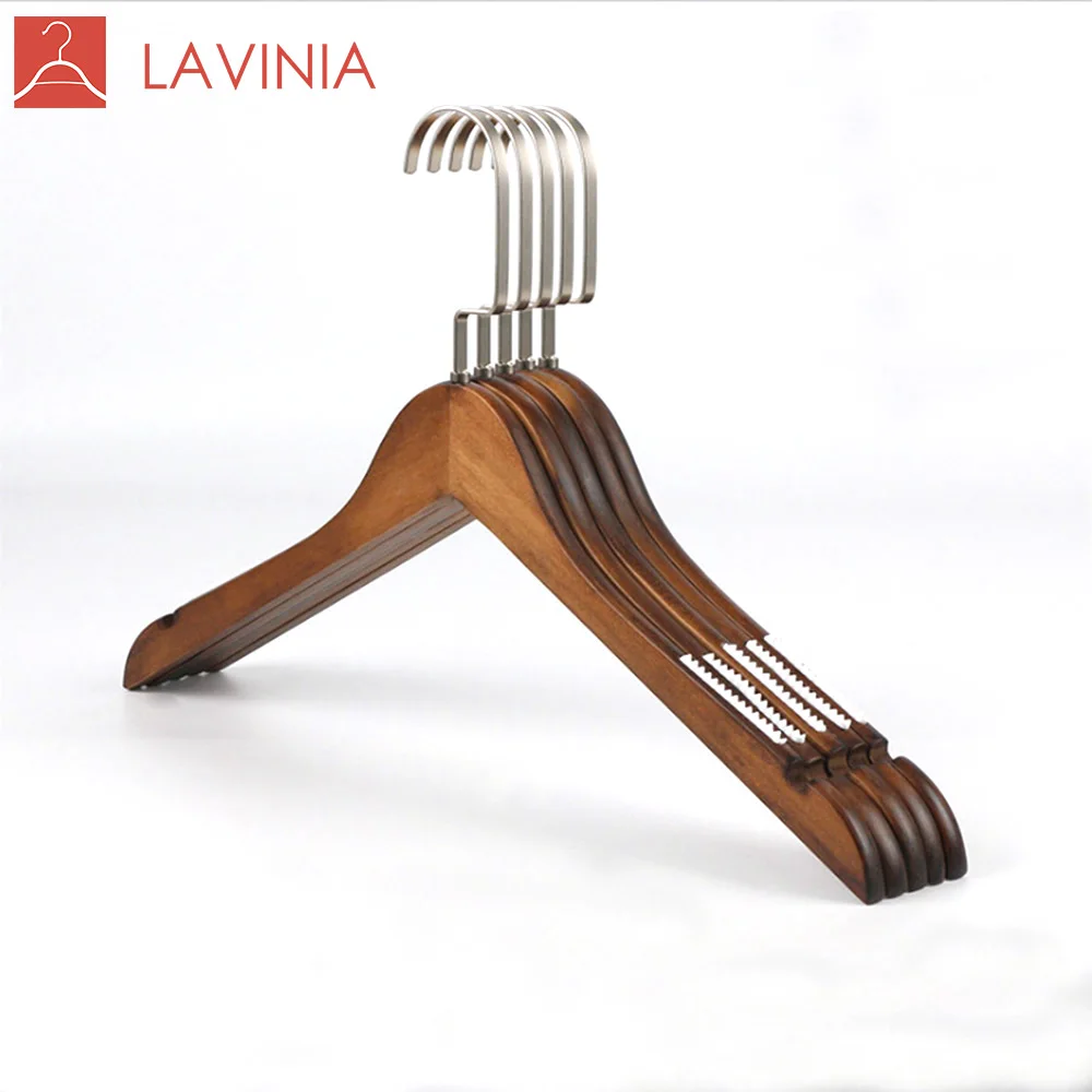 

vintage color luxury rubber anti slip hanger, Natural