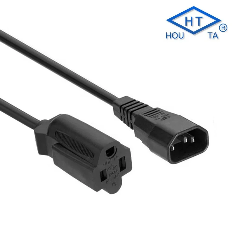 
IEC C14 Connector Nema 5 15R Receptacle 