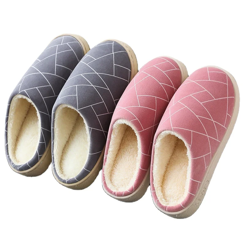 

HOT SELLING Bedroom Indoor Cotton Slippers anti-skidding pantuflas For women man cheap sandals