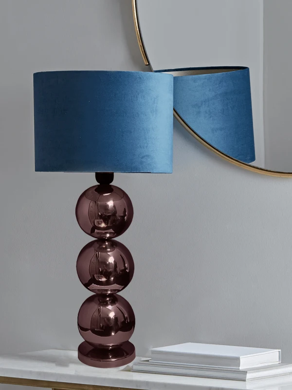 Gold Plated Steel Ball Table Lamp