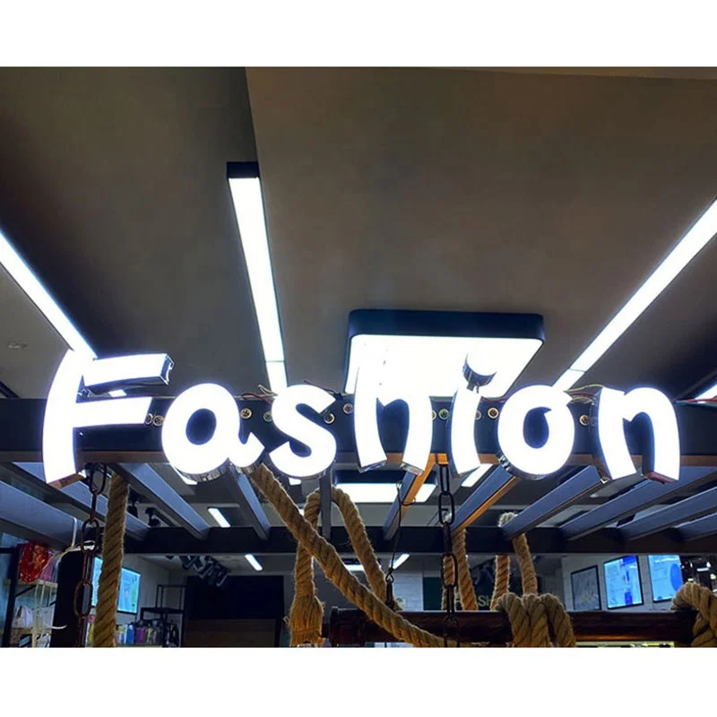 Custom logo signs shop Led Acrylic Light Letters Outdoor 3D Acrylic Front Lit LED Sign letter