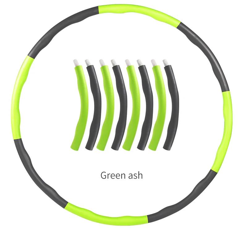 

adjustable segmented high density elastic foam detachable hula ring, Orange