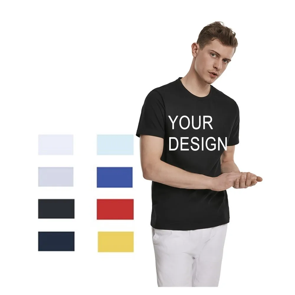 

Custom logo men cheap high quality o-neck luxury t shirt