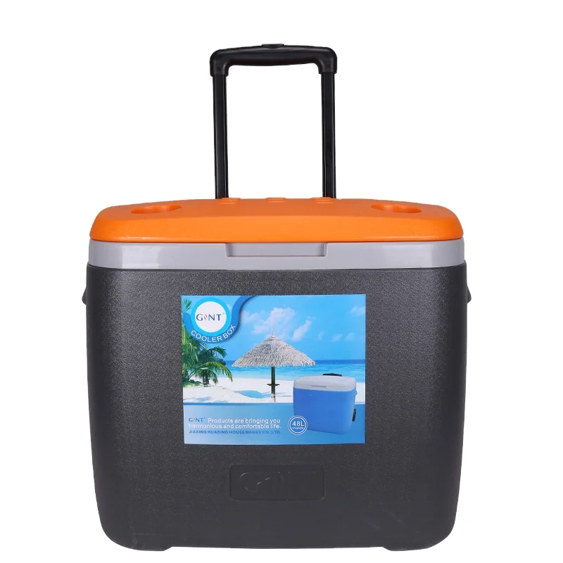 

cooler box hiking plastic vaccine cooler drinks camping cool box ice workmen beer juice camping trolley