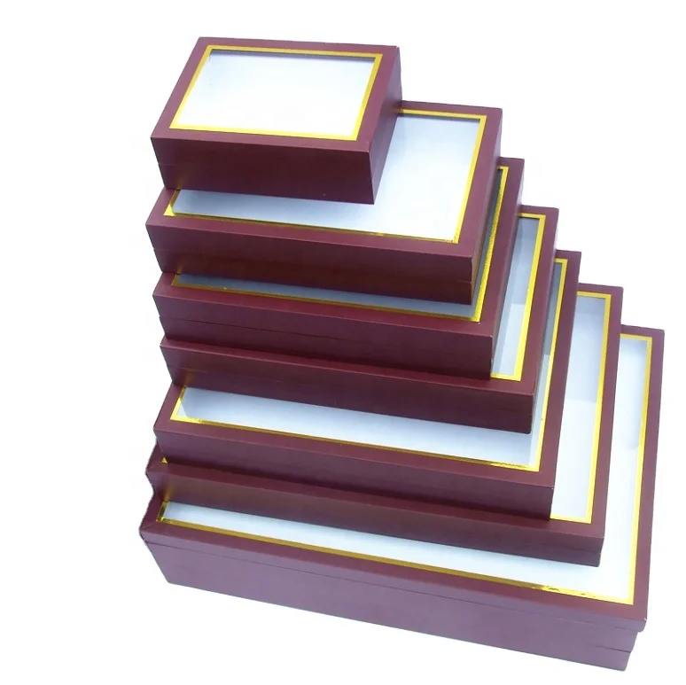 Different Sizes Transparent Glass Lid Wooden Entomological Boxes Insect butterfly Display Box Plastered with Book-binding Cloth