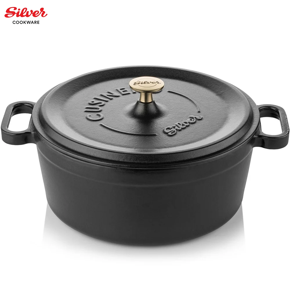 
Cast Iron Dutch Oven pot cookware kitchenware Enameled Non Stick 24 cm Made In TURKEY 2020 Hot sale HIGH QUALITY 