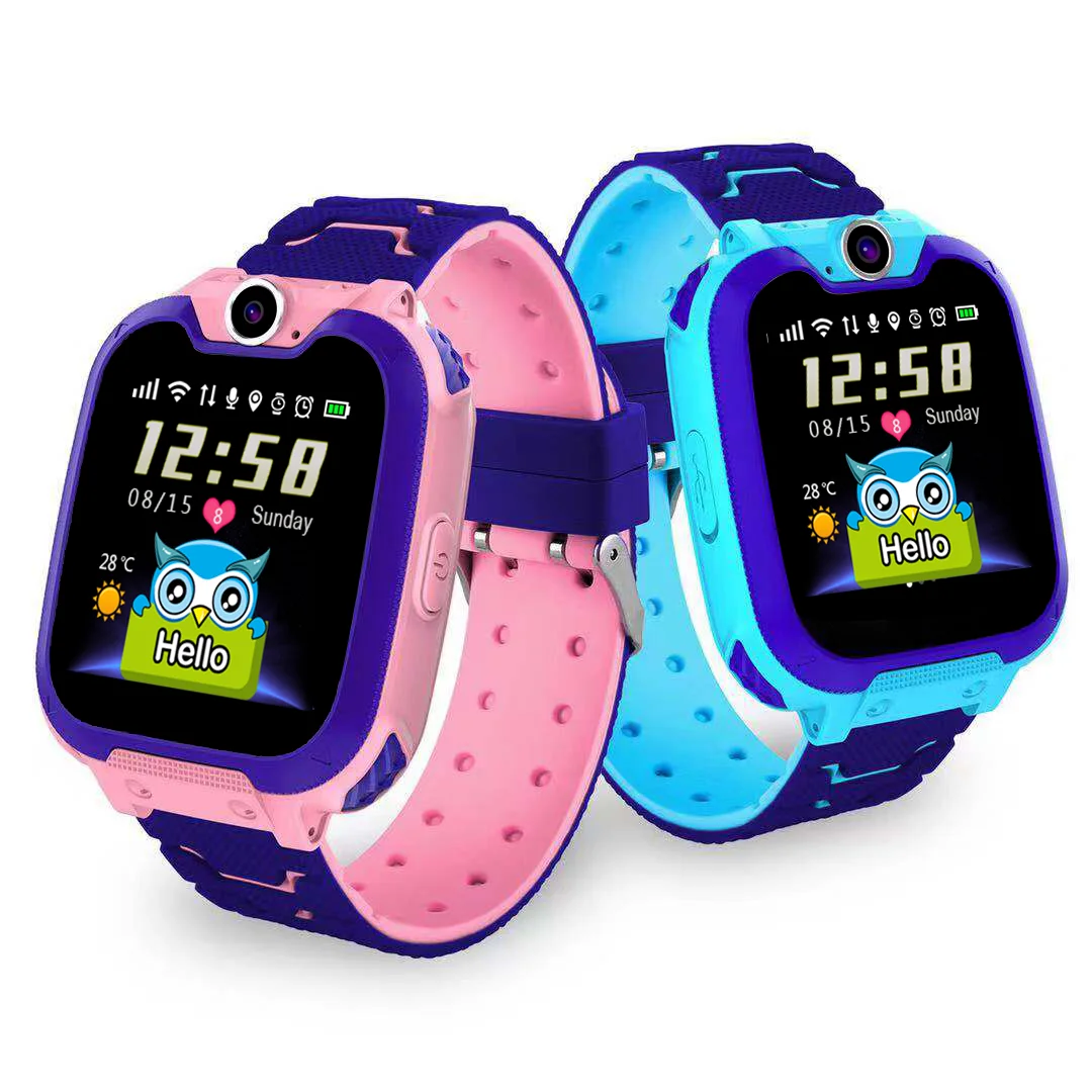 

dial call smart watch wristband bracelet with 2G phone sim game camera music GPS silicone smartwatch for kids children