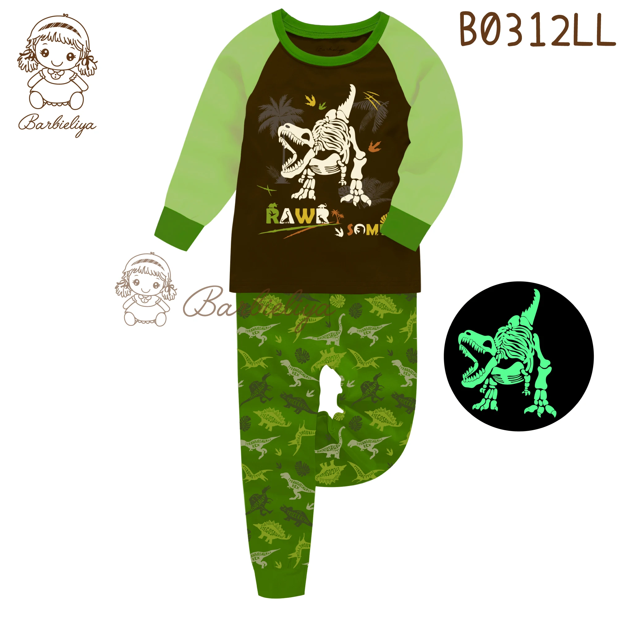 B0312LL  ailubee forzen kids lounge set cartoon sleepwear disney dress mickey