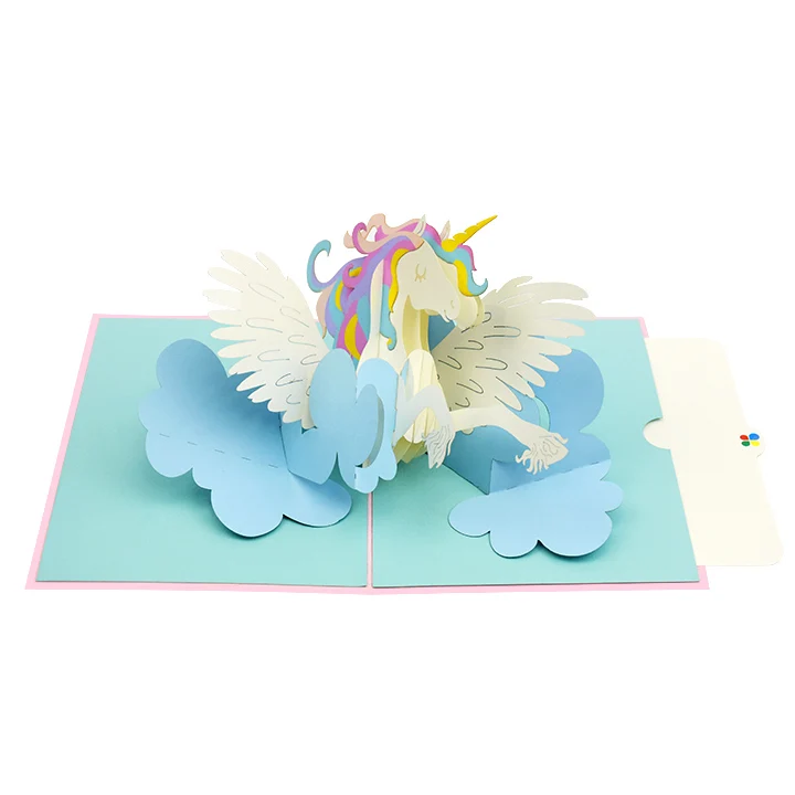 
Magical Unicorn Handmade Gift Greeting Pop Up 3D Card Design Custom Wholesale Vietnam 