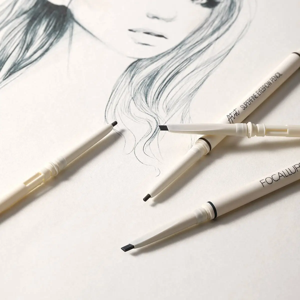 

FOCALLURE New Style Cosmetic Makeup Thin Pencil Eyebrow-Pen Eyebrow Pen Waterproof Best 2019
