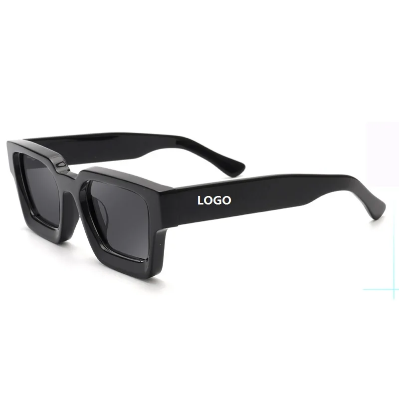 

Luxury Designer Acetate Sunglasses Retro Custom Square Unisex Sunglasses Men TAC Polarized Sunglasses UV400