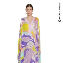 caftano seta elegante