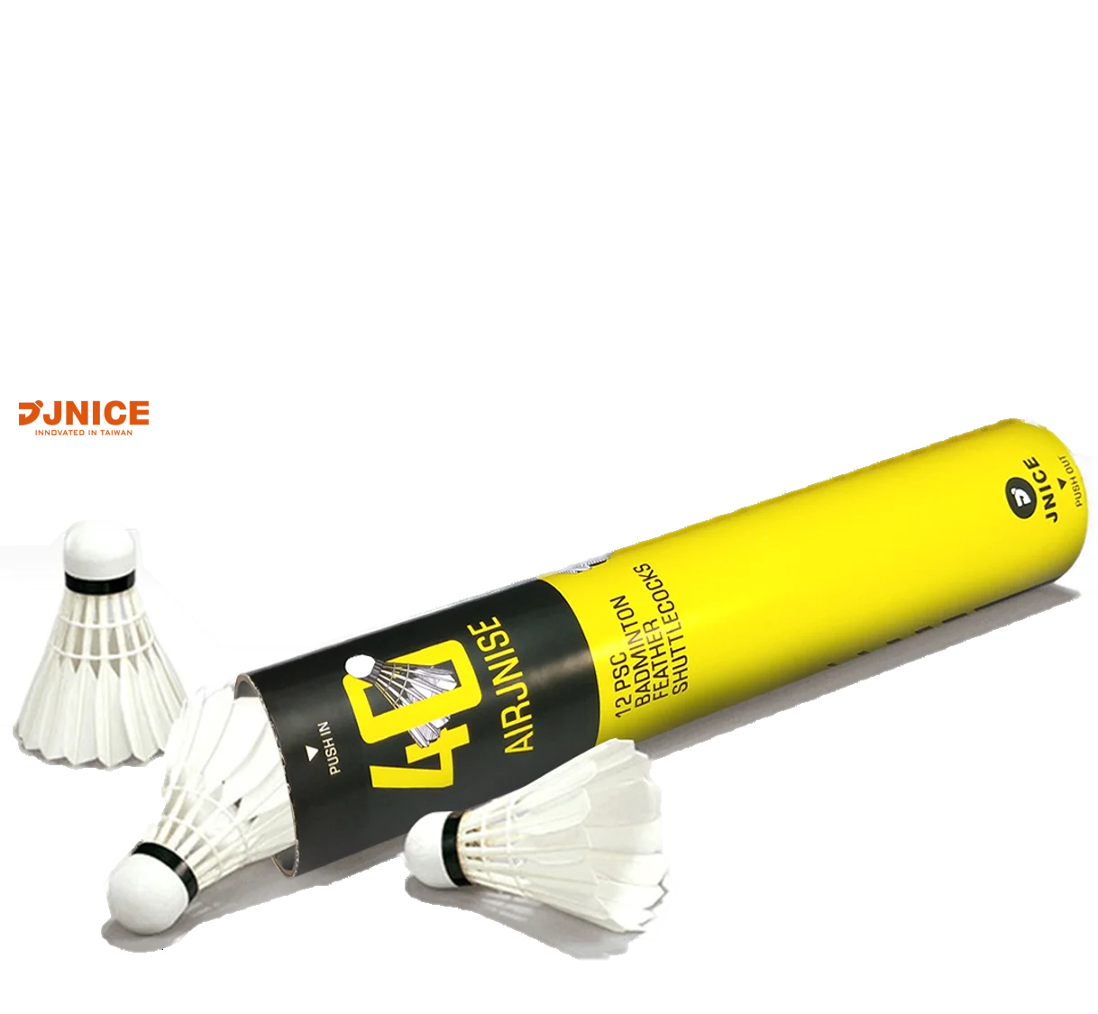 

shuttlecock bear heavy smashes AIRJINSE40, White