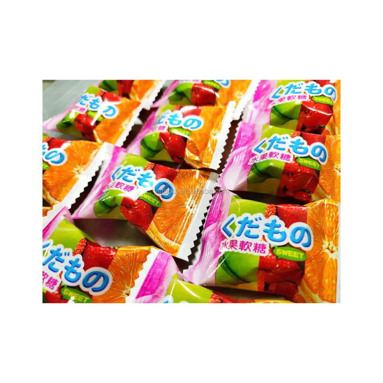 
Candy wholesale Factory Price Fruit flavor Gummy Soft Jelly Candy (Vegetarians can eat) 