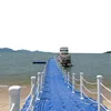 Universal DIY shapes modular floating pontoon cubes for hot sale in china orange yellow used pontoon tubes