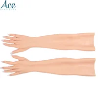 

Female artificial Sleeve Highly Simulated Skin Artificial hand Cover Scars Cross dresser scar-hider silicone glove Silicone hand