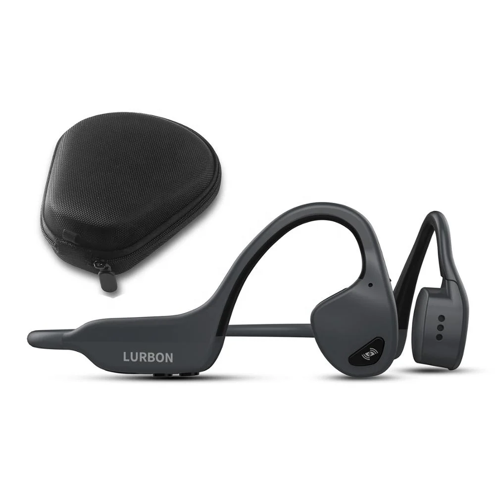 

USA Free shipping Wireless Bone Conduction Headphones Waterproof Open Ear No Vibration Sport Headset Noise Cancelling, Black