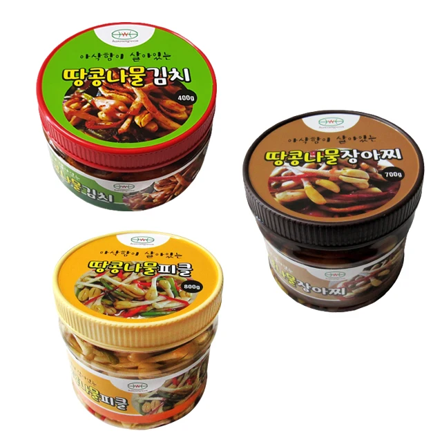 
Korean Hansungwon Peanut Sprouts Kimchi Original Taste Healthy Preserved Food Seasoned with Red Pepper and condiment 400g 