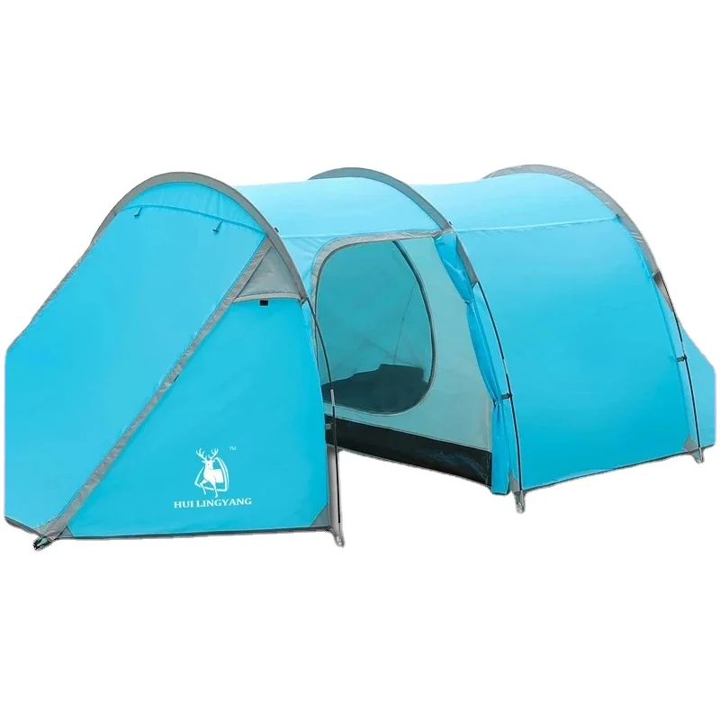 

Huilinyang products are suitable for street 3-4 people double room one room one room tunnel tent camping