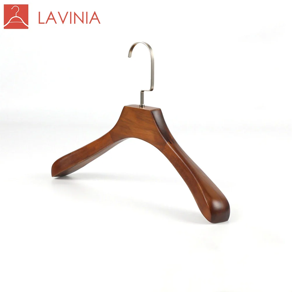 

vintage color luxury wood hangers clothing store supplier, Natural