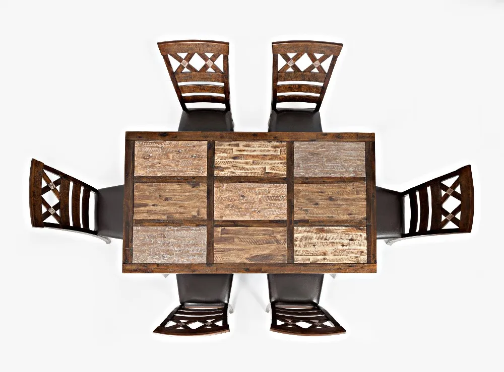 High Quality Cheap Modern Solid Wooden Dining Table With 6 Chairs Set