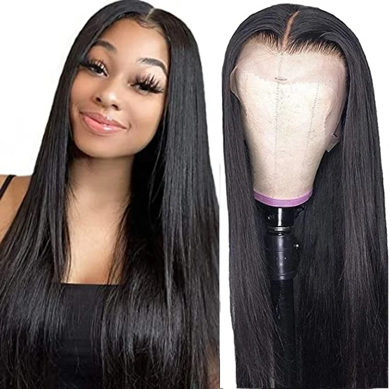 

AFL Wholesale High Quality 36 38 42 Inch Straight Virgin Brazilian Human Hair Transparent hd Full Lace Wigs Vendors