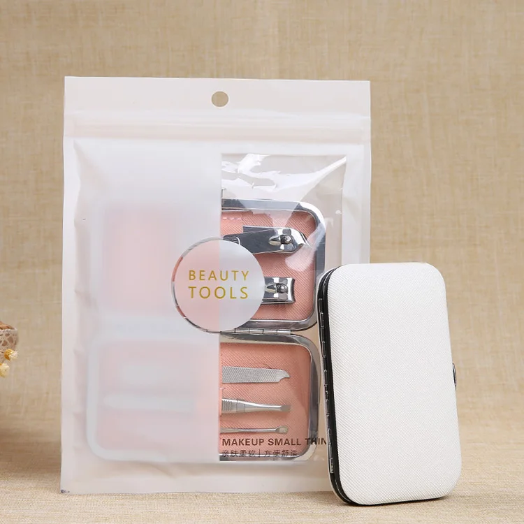 

Lameila professional custom 5pcs/box pink white set manicure case sliver nail clipper mini pedicure nail manicure set C0181, Pink or customized