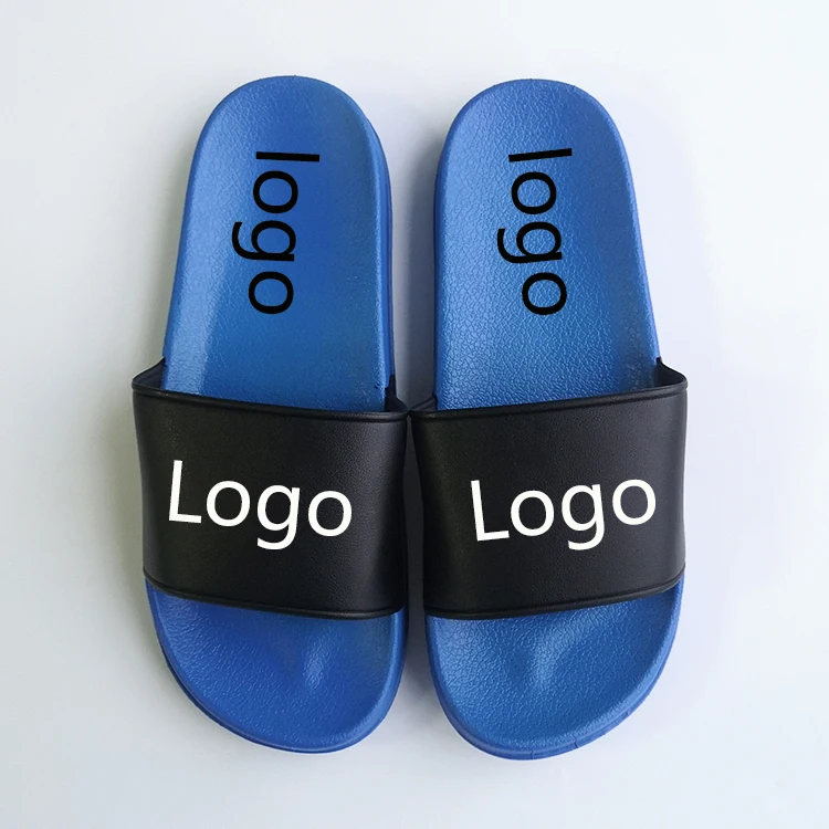 

wholesale cheap plain customized design 3d screen print slipper, custom logo man pvc slide sandals, blank sublimation slides