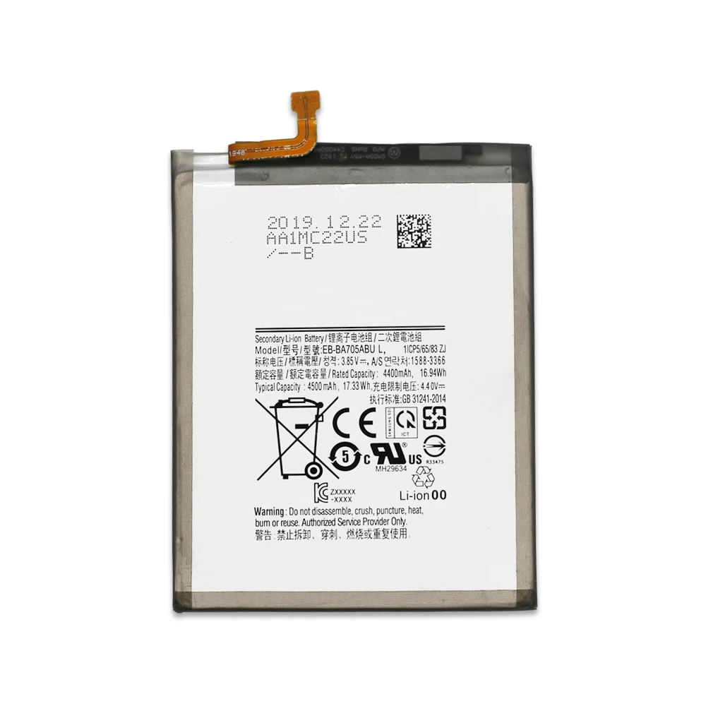 

Original A70 cell phone battery 4500mAh For Samsung Galaxy A70 A705 A705F EB-BA705ABU