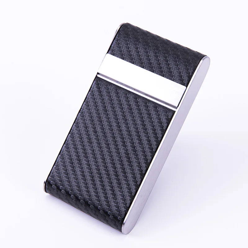 

2020 new arrival products luxury small thin PU and metal cigarette case for women, 8 colors as photo