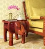 Solid Wood Hand Crafted ans Painted Elephant Shape End Cum Coffee Table