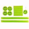 Hi vis schoolbag reflective pendant smiling face reflective decorative paste night sports traffic safety reflective wristband